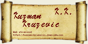 Kuzman Kružević vizit kartica